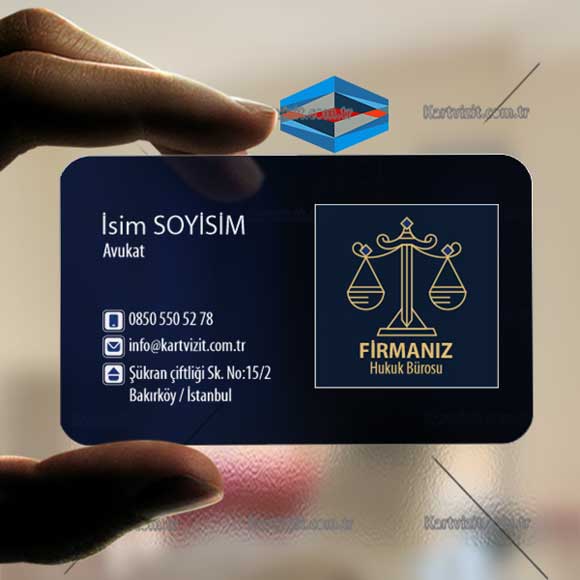 Avukat Şeffaf Kartvizit-14