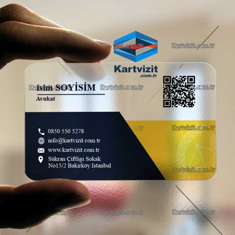 Avukat Şeffaf Kartvizit-16
