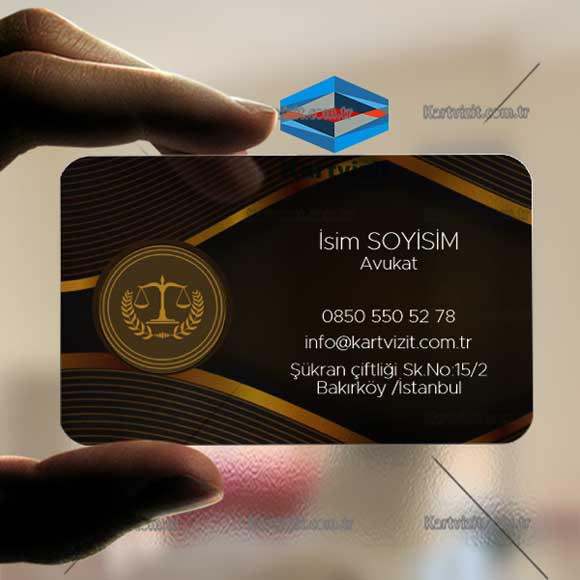 Avukat Şeffaf Kartvizit-19