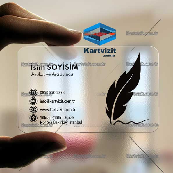 Avukat Şeffaf Kartvizit-23