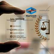 Avukat Şeffaf Kartvizit -2