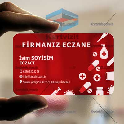 Eczane Şeffaf Kartvizit -5
