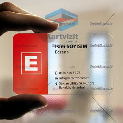 Eczane Şeffaf Kartvizit -6