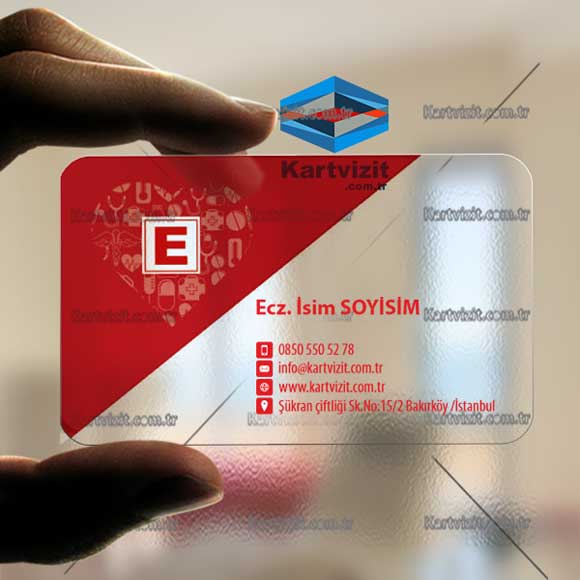 Eczane Şeffaf Kartvizit -7