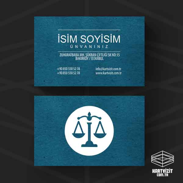 Büyük Logo Avukat Kartvizit
