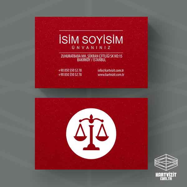 Büyük Logo Avukat Kartvizit