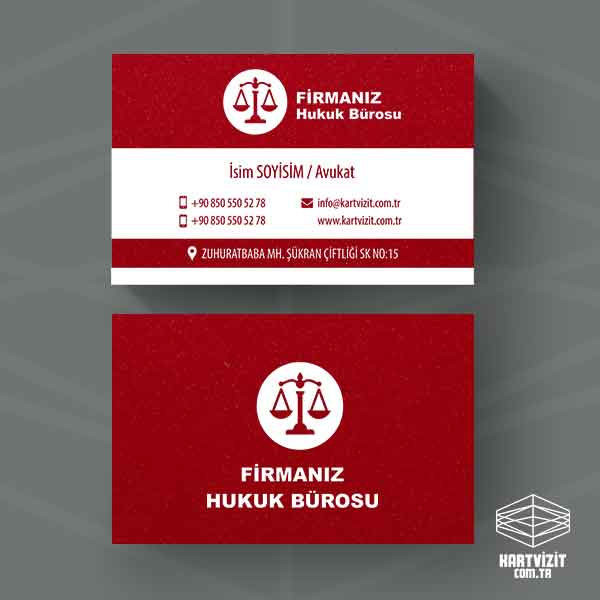 Zemin Yaldız Hukuk Kartvizit 