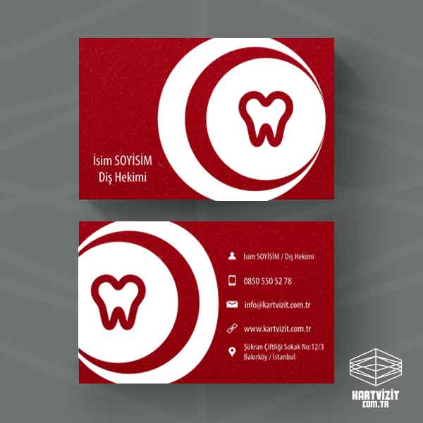 Oval Zeminler Dent Kartvizit