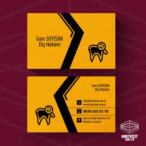 Diş Hekimi - Beyaz Baskılı