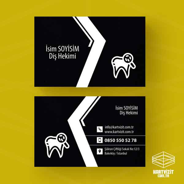 Diş Hekimi - Beyaz Baskılı