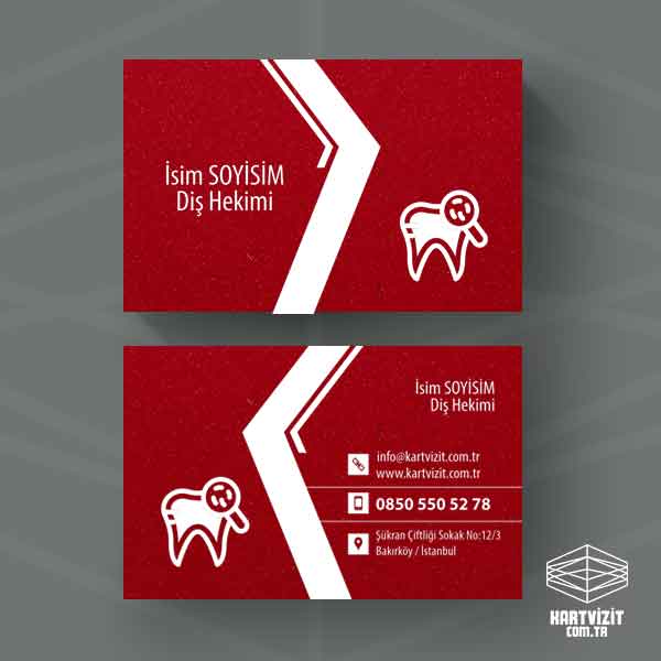 Diş Hekimi - Beyaz Baskılı