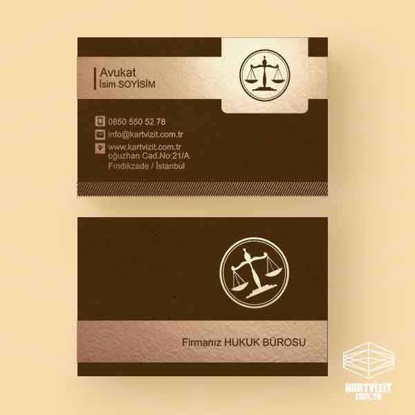 Hukuk Bürosu Lüx Kartvizit 