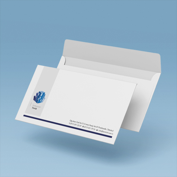 Emlak Zarf Tasarımları - Mavi Logo