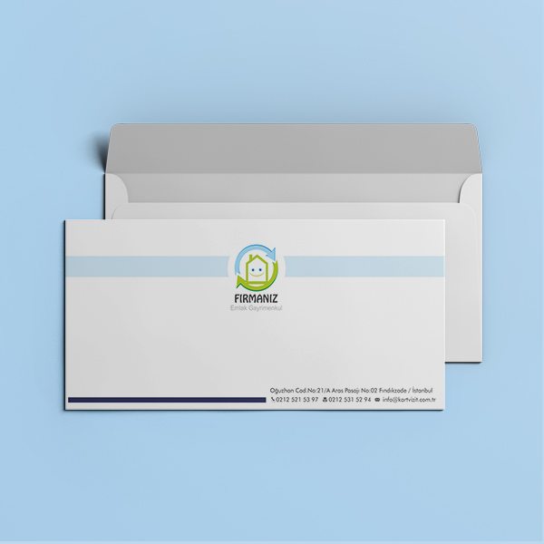 Zarf Tasarımları - Logo Gri Degrede